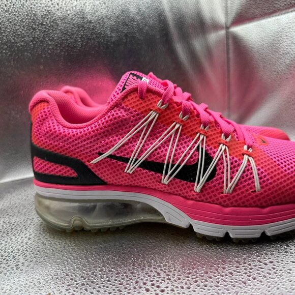 Size 8 Nike Air Max Excellerate 3 Pink Womens Lace-Up Running Shoes 703073-601 - Picture 2 of 10